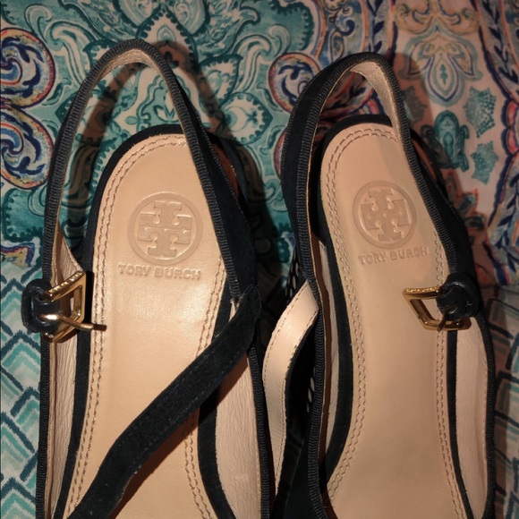 Tory Burch black wedges - Picture 2 of 5